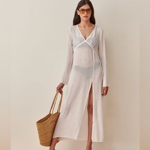 Reformation Callum White Dress - Size M - NWOT